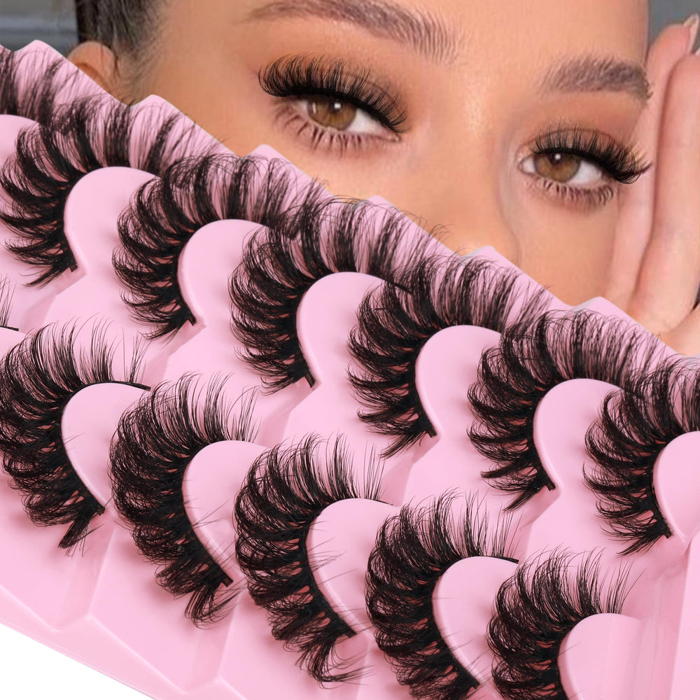 JIMIRE mink lashes deliver a wispy cat-eye look at 16mm for subtle glamour.