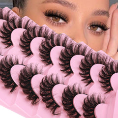 JIMIRE mink lashes deliver a wispy cat-eye look at 16mm for subtle glamour.