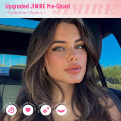 JIMIRE no-glue design reduces mess and speeds up routine.