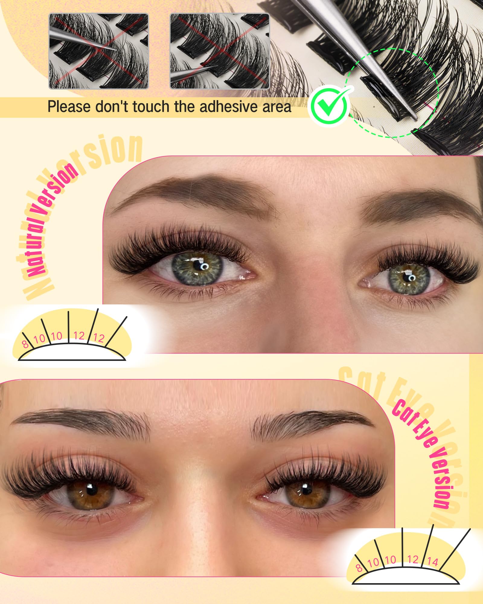 Jimire no-glue-needed lash clusters simplify routine and save time.