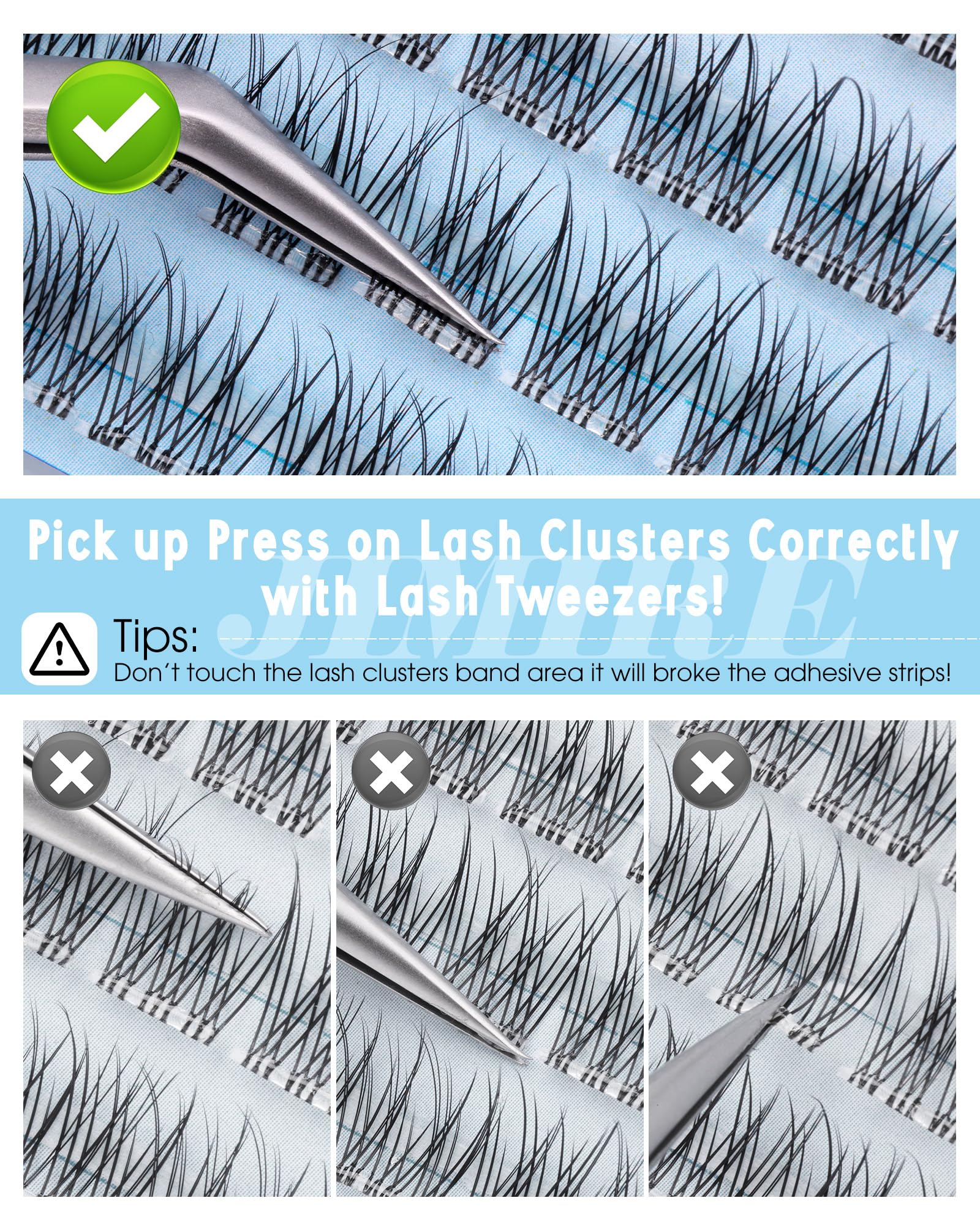 JIMIRE packaging and storage for lash clusters