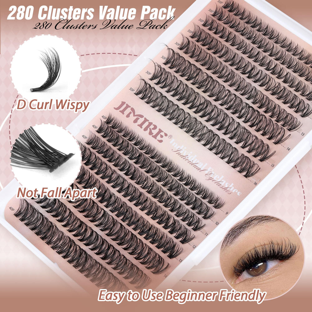 JIMIRE Pink lash box packaging ideal for storage and gifting.