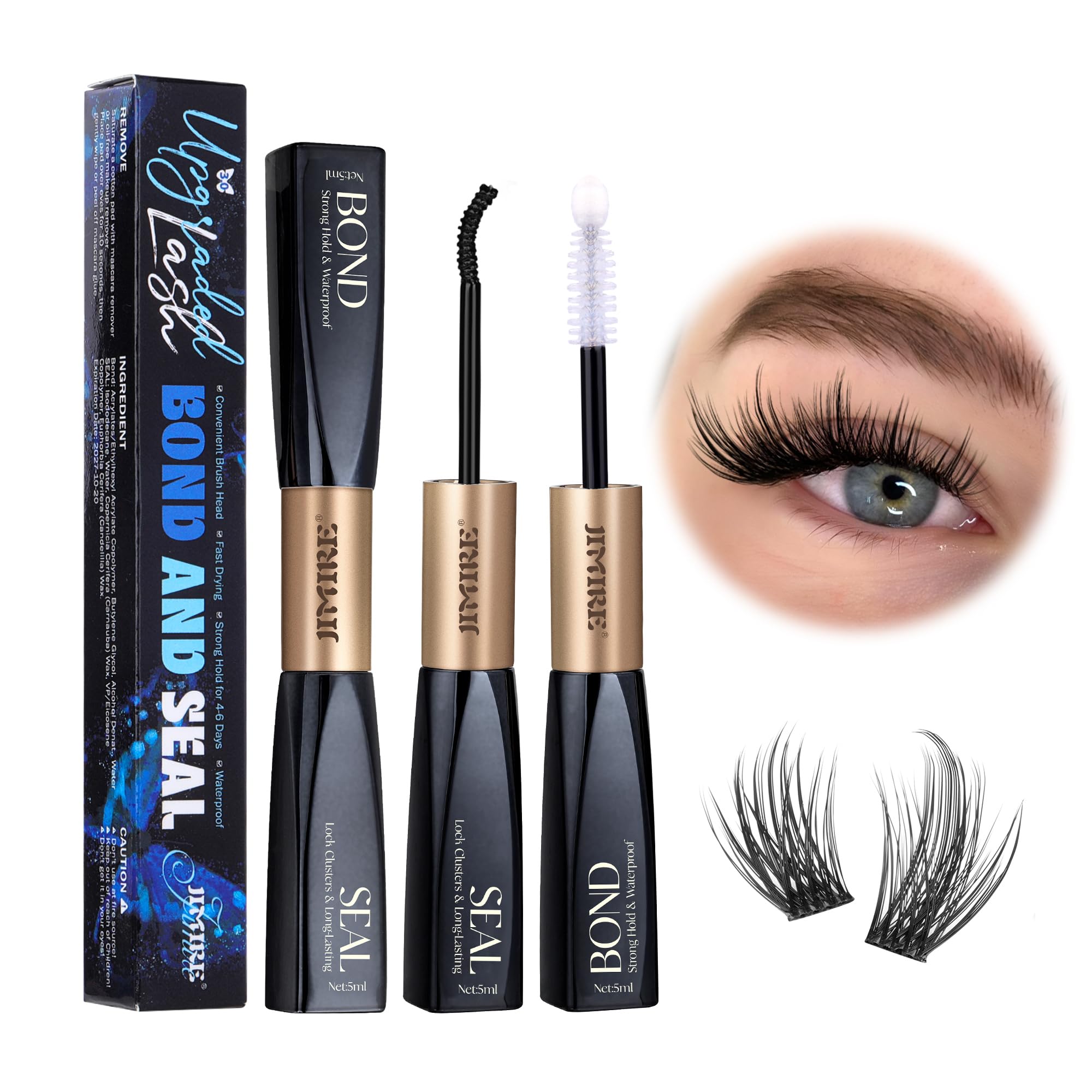 Jimire plum two-piece lash buddy shield set for quick routines.