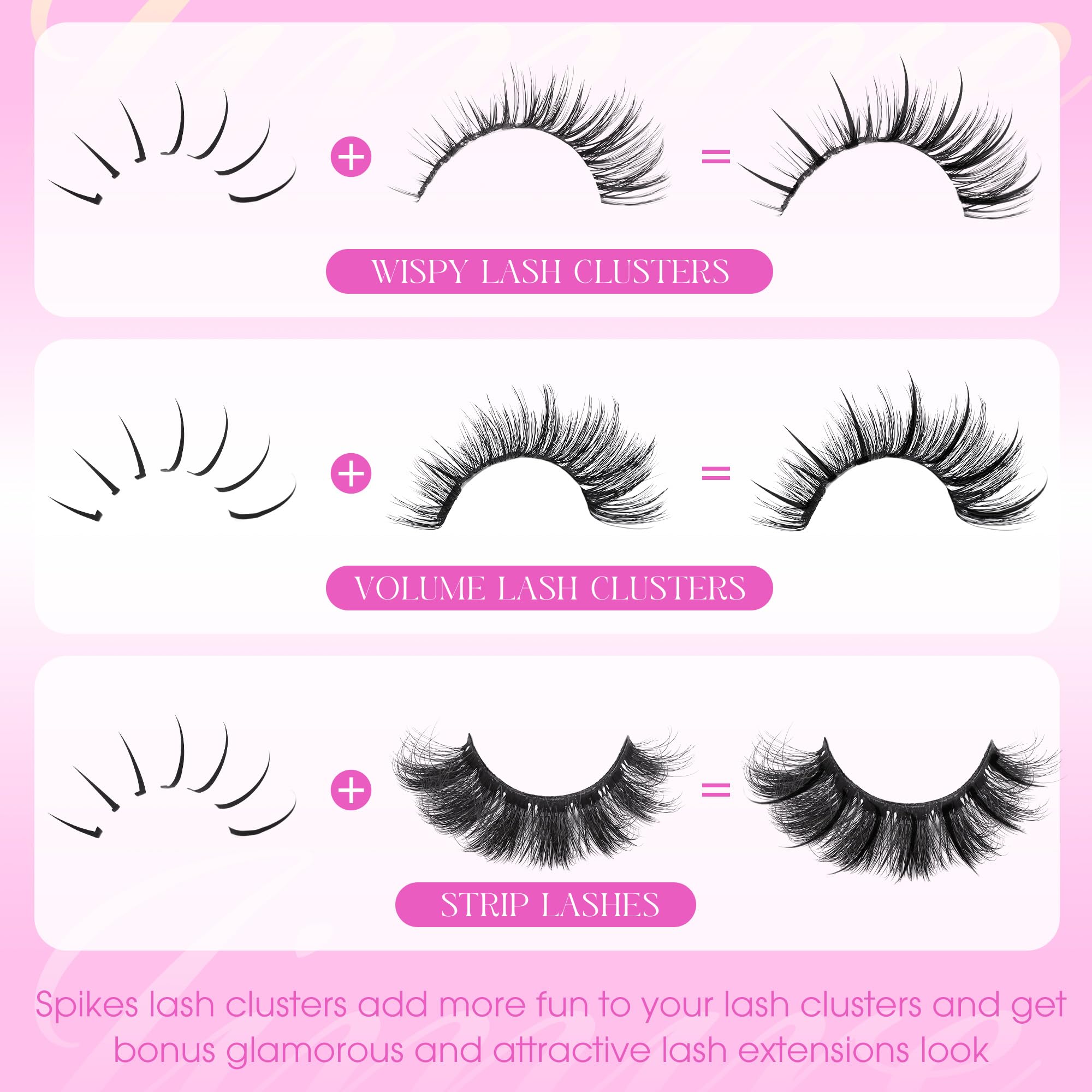 JIMIRE premium wispy lashes offer lightweight, comfortable wear