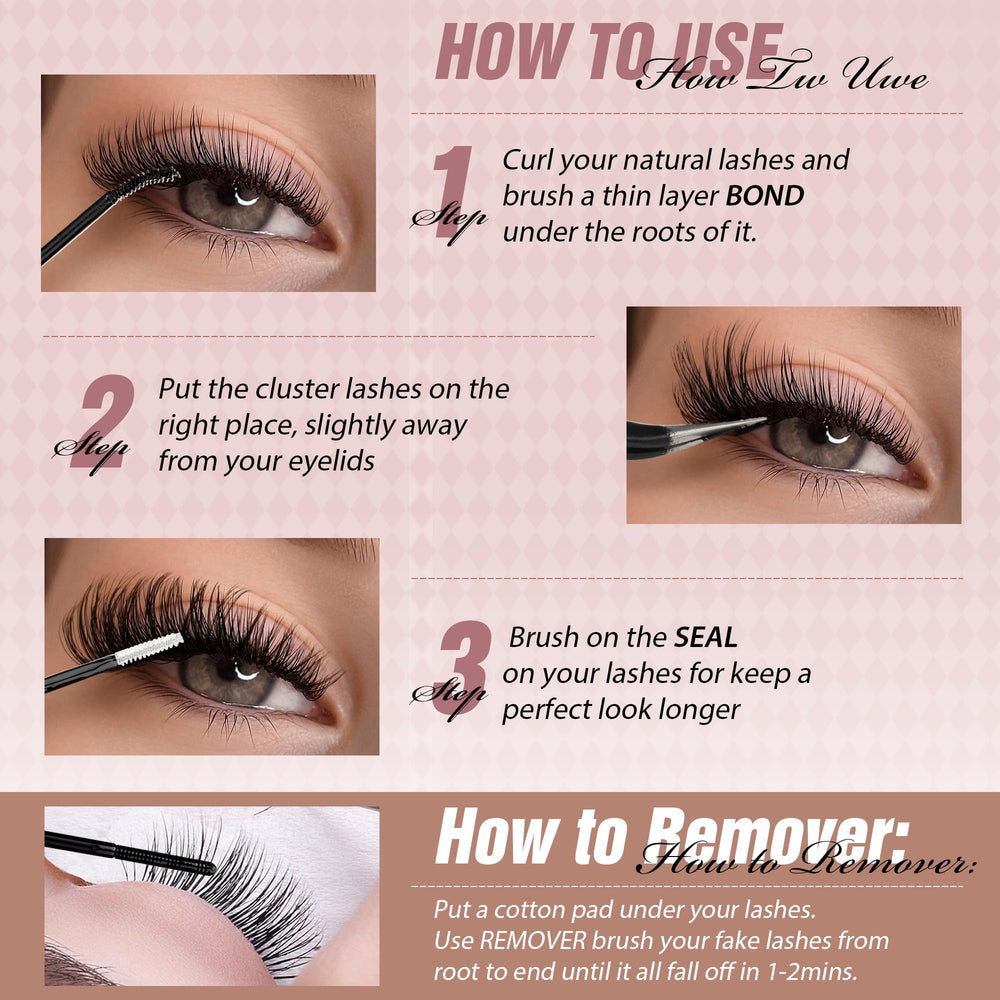 JIMIRE Reusable handmade clusters provide long-lasting salon-like results.