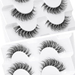 JIMIRE Russian strip clear-band lashes blend invisibly with lash line