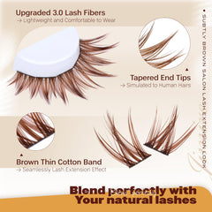 JIMIRE single spike clusters provide beginner-friendly, fairy-lash style at home
