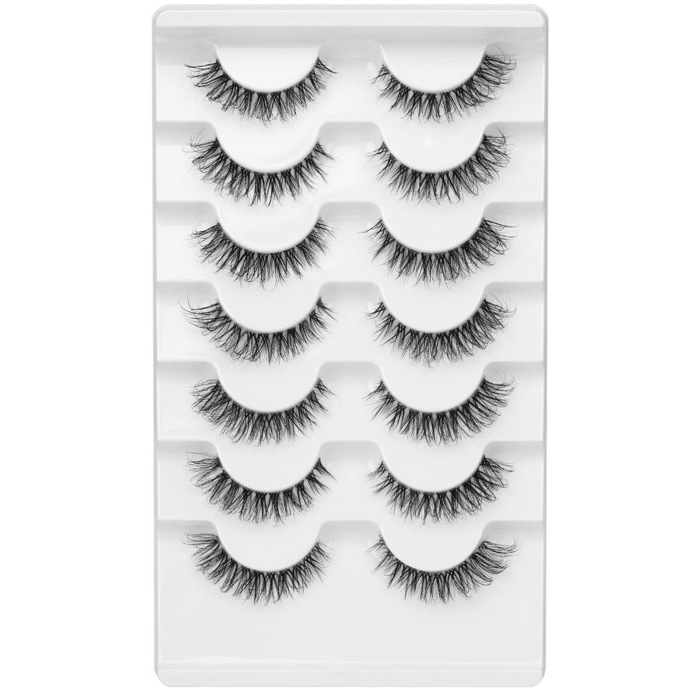 JIMIRE small-size invisible-band lashes for compact lids and precise fit