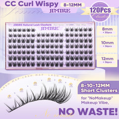 JIMIRE soft cotton band lashes ensure all-day comfort
