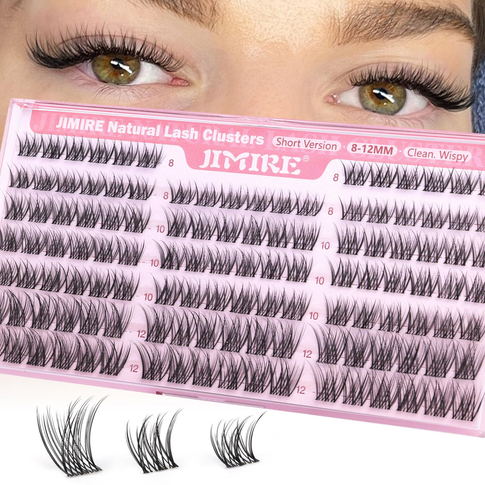 JIMIRE natural-looking clusters blend seamlessly with mascara for enhanced texture