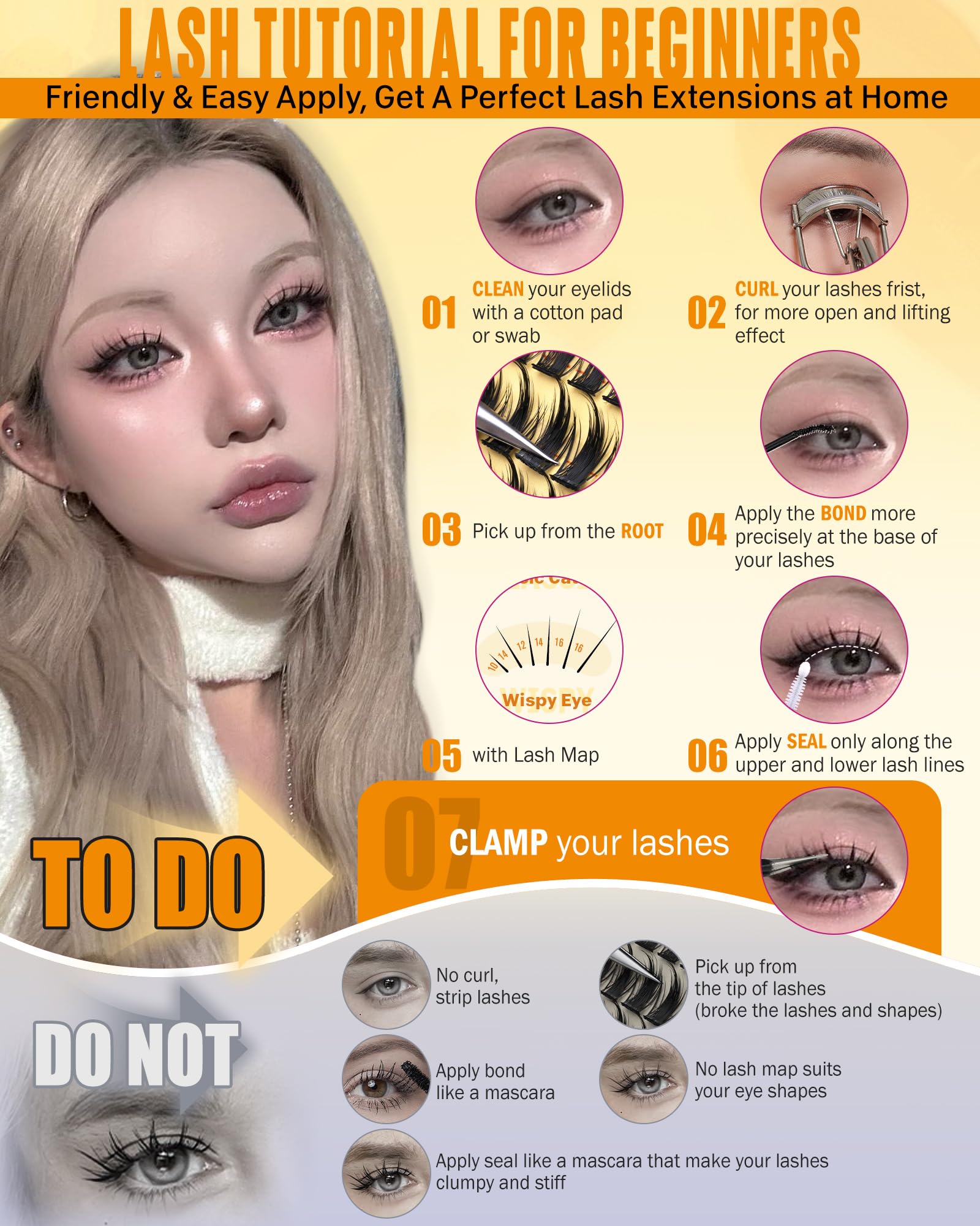JIMIRE tower-top manga style lashes add playful eye definition.