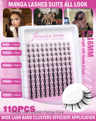JIMIRE wide-band design simplifies application, needing only 4–5 clusters per eye.