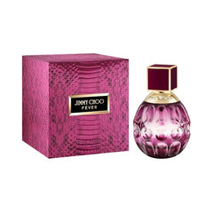 Jimmy Choo Fever bottle close-up cap highlights luxury details.