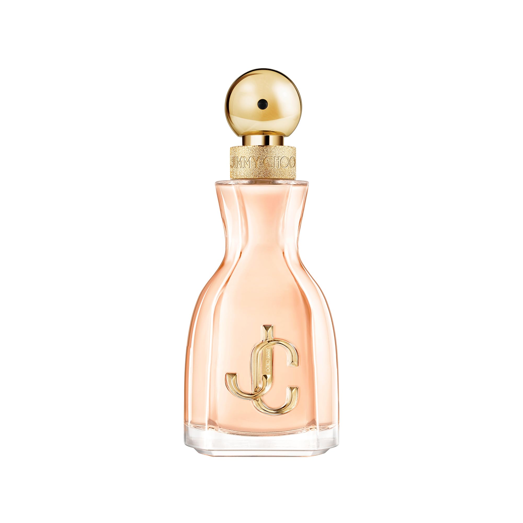 Jimmy Choo I Want Choo bottle front highlights premium fragrance design for confident evenings