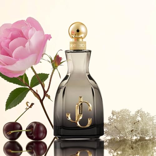 Jimmy Choo I Want Choo Forever label closeup showcases premium branding and fragrance identity