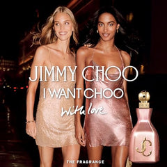 Jimmy Choo I Want Choo With Love with rose and hibiscus visual highlighting floral notes