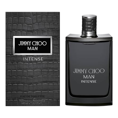 Jimmy Choo Man Intense bottle close-up highlighting elegant design.