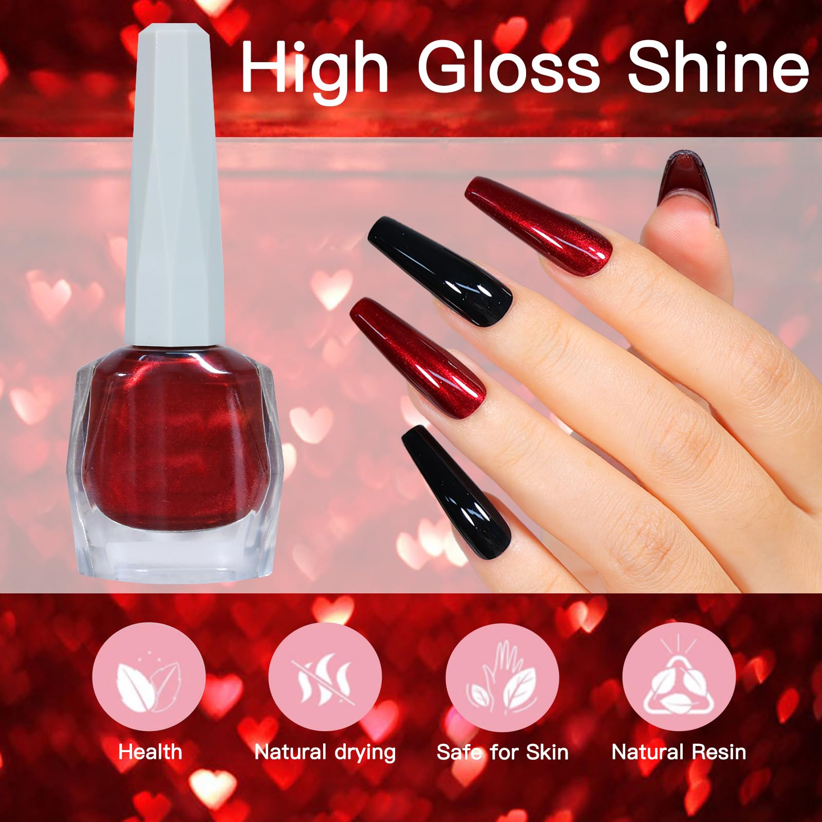 JimysCo COSMOO iridescent ultrachrome finish on nails