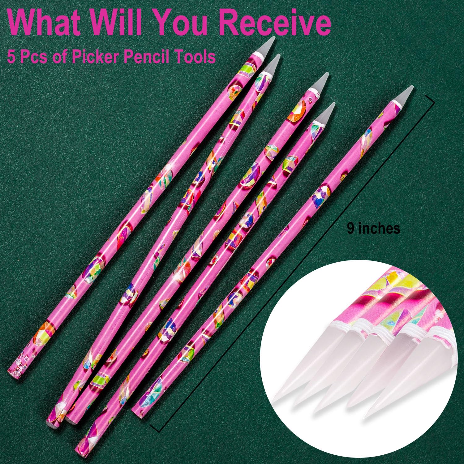 JINJINANV 23 cm wax pen with sharpened tip for custom sizing