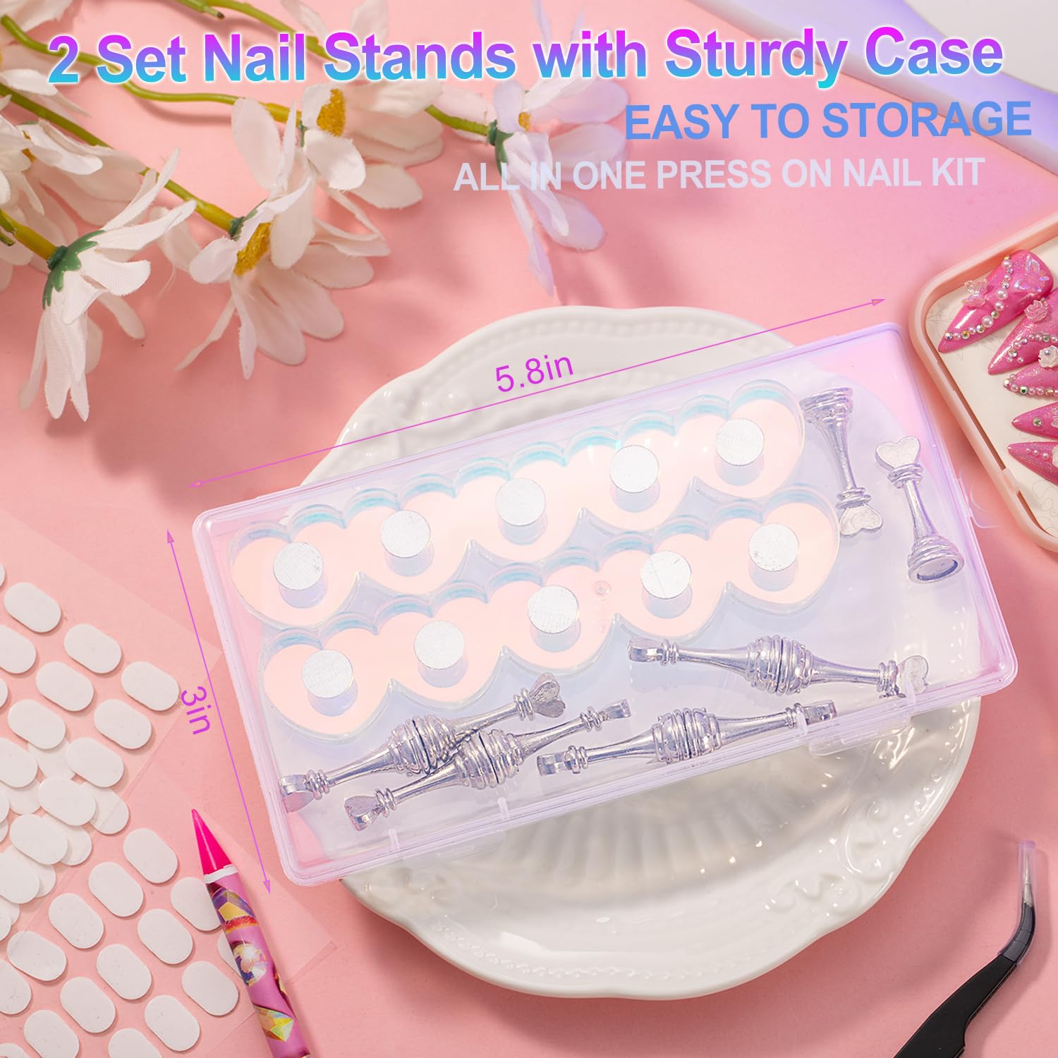 JINJINANV nail practice tools ideal for home or classroom sessions.