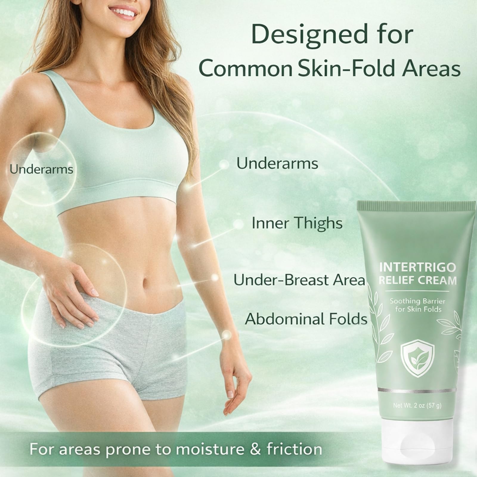 JINMAO Intertrigo Cream dries quickly leaving a non-greasy finish.