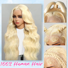 JINNOO 613 HD lace front close-up showing a natural hairline.