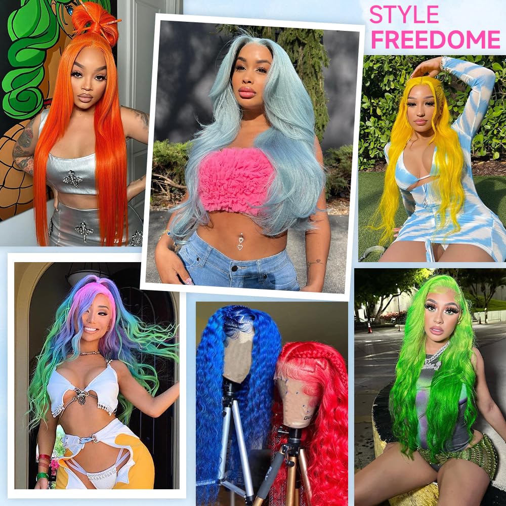 JINNOO dyeable and curl-friendly wig for versatile styling.
