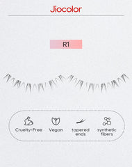 Jiocolor bottom lashes strip ultra-thin band for seamless blend