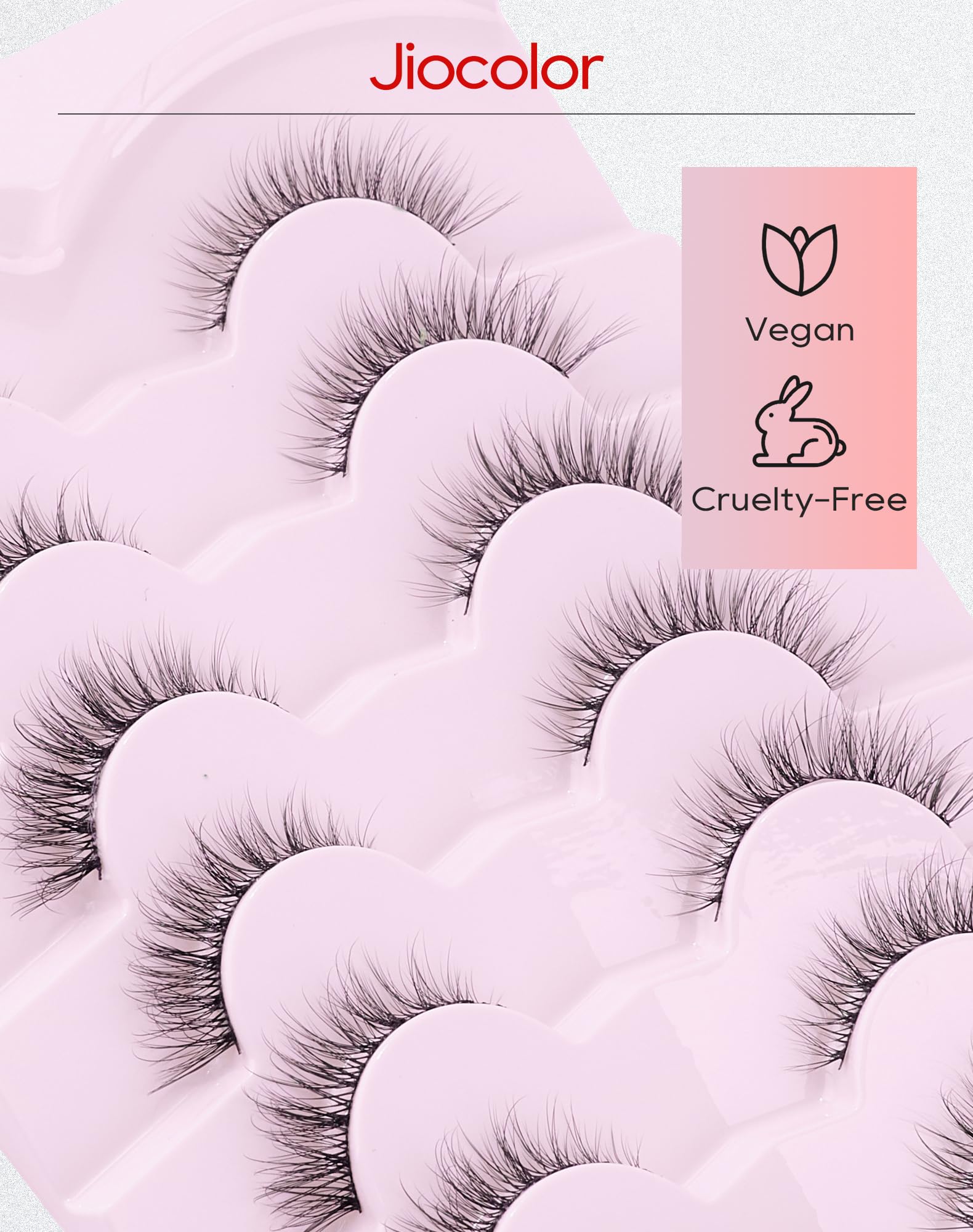 Jiocolor Lashes flexible-band-comfort keeps lashes aligned with minimal pressure.