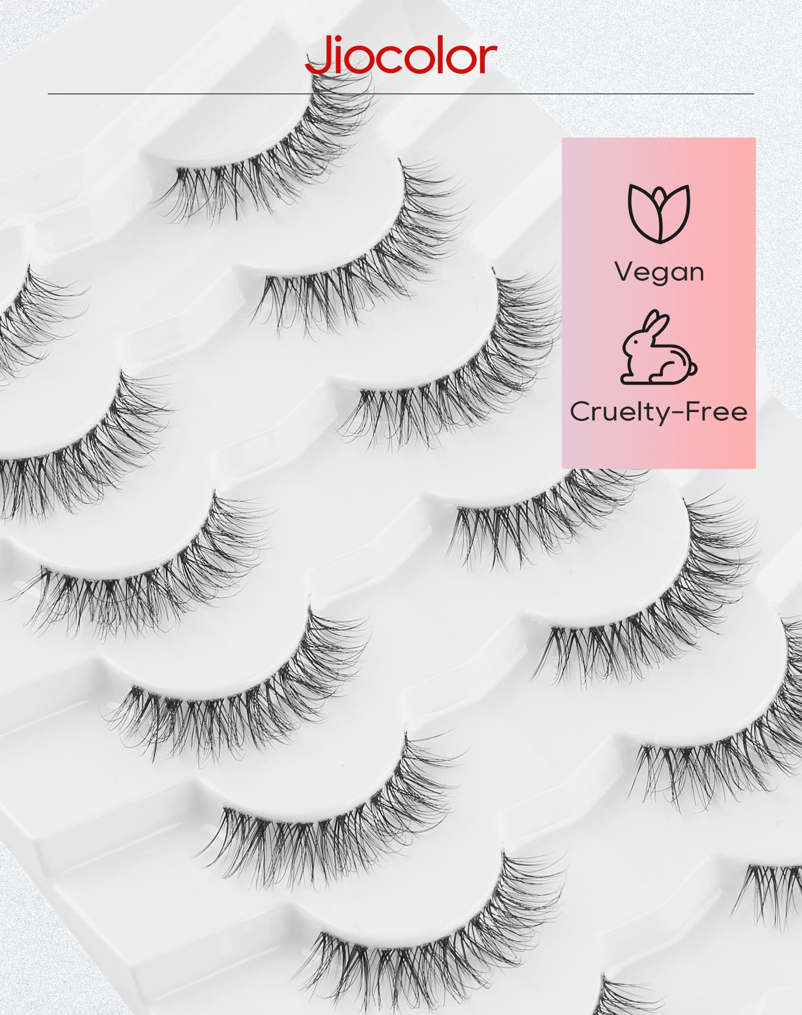 Jiocolor ultra-thin lash band for near invisible wear