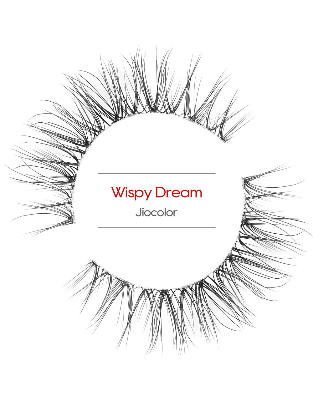 Jiocolor wispy faux mink demi lashes 12mm for subtle volume