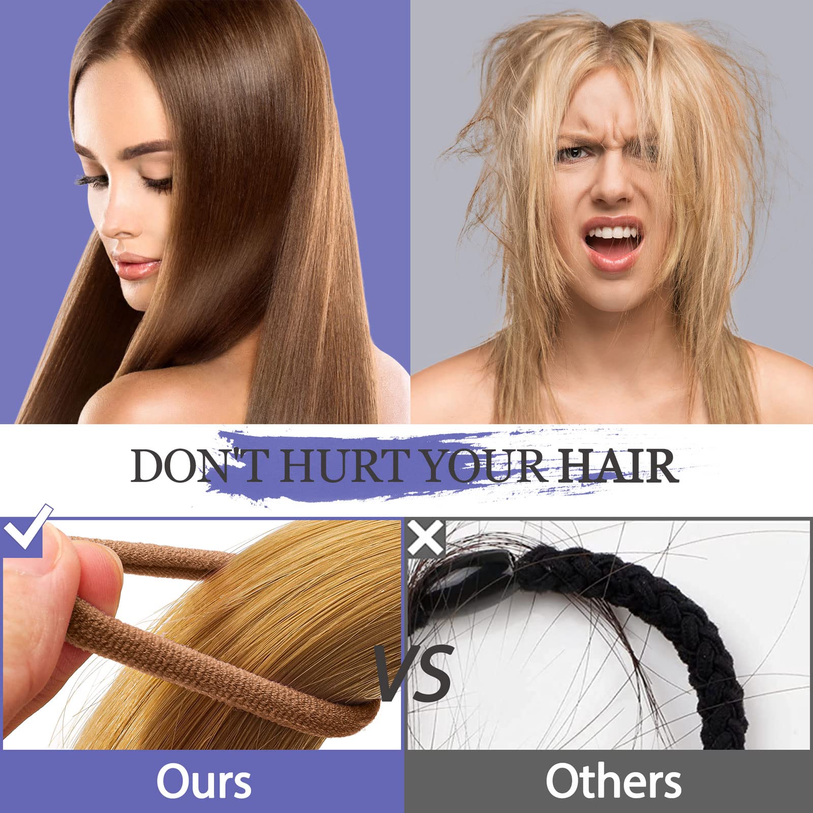 JIRIS hair ties for adults and kids with all hair types