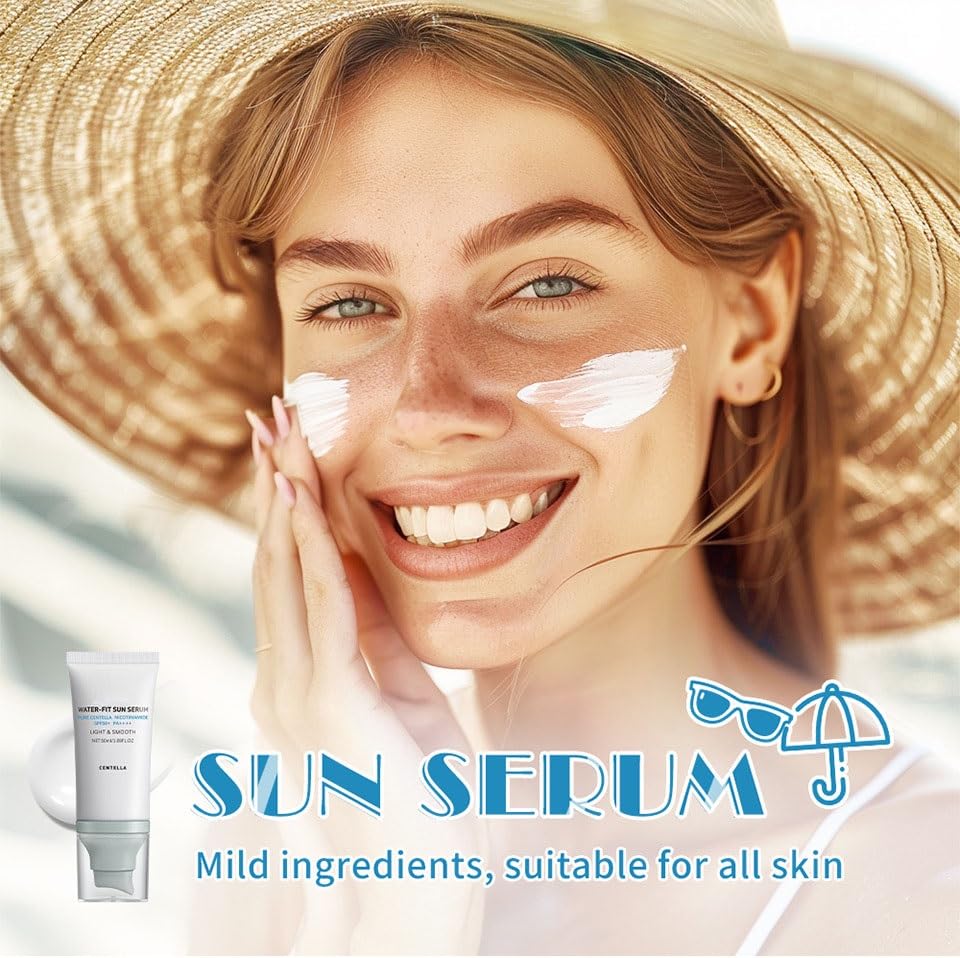 JISKG protector solar Centella textura-ligera y absorción rápida para piel fresca.