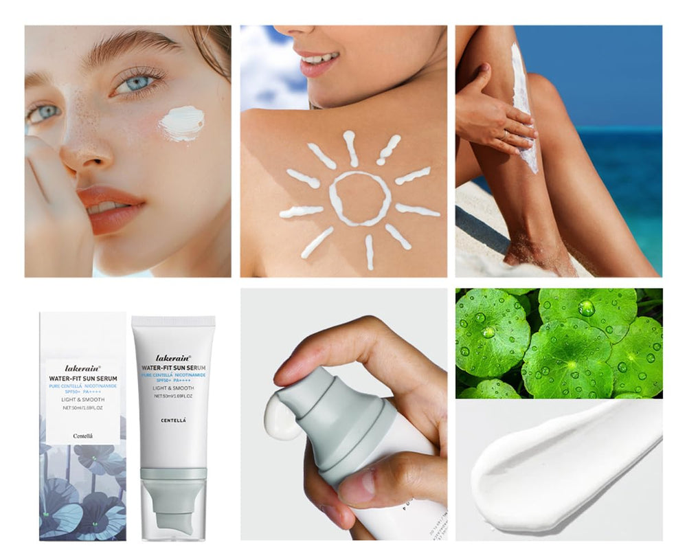 JISKG Centella Sunscreen protects skin from UVA/UVB while hydrating with centella extract.