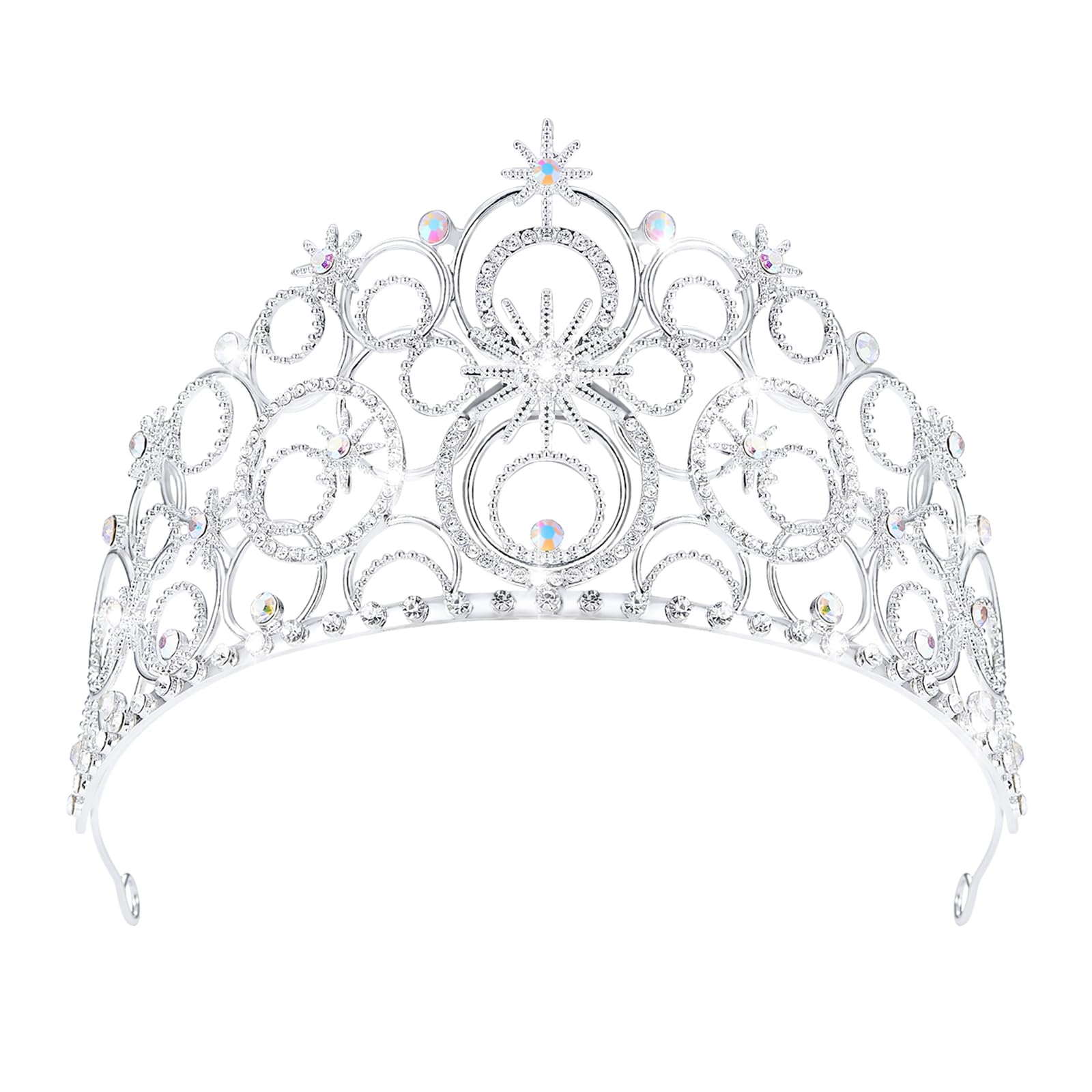 Corona de cristal JITINX para mujer, brillo duradero para bodas