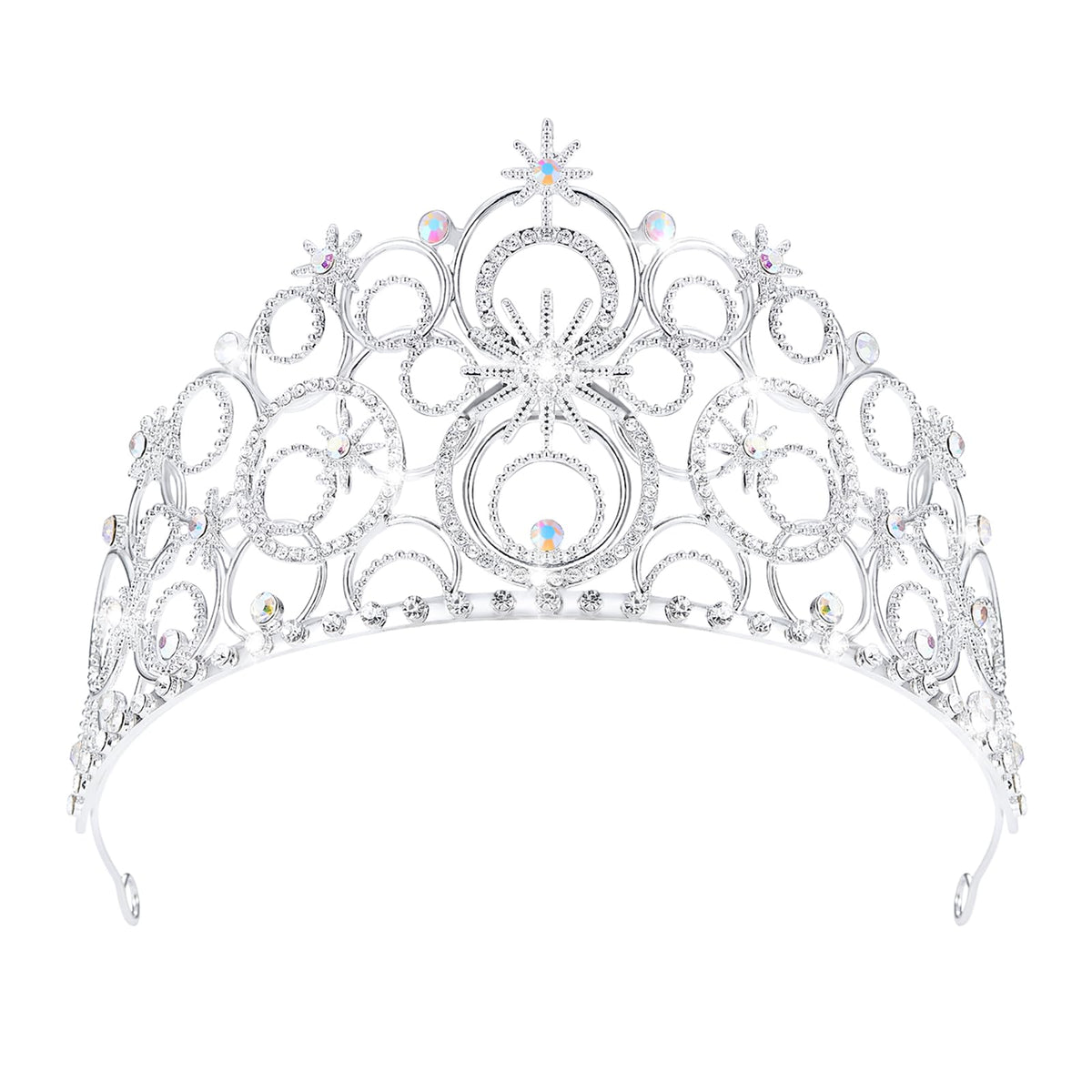Corona de cristal JITINX para mujer, brillo duradero para bodas