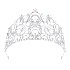 Corona de cristal JITINX para mujer, brillo duradero para bodas