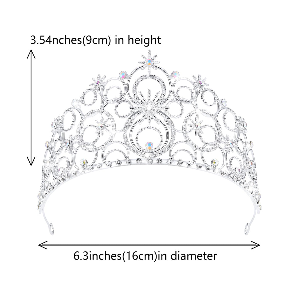 Diadema de princesa JITINX, cristal brillante para fiestas