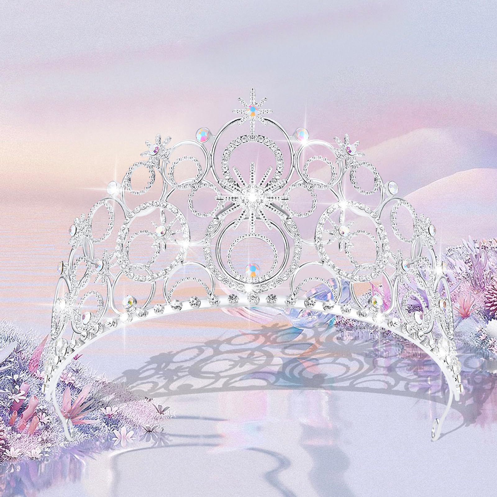 Diadema royal JITINX, cristales que destacan en sesiones fotográficas