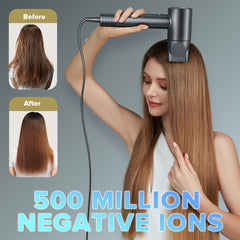 JITOOW hair dryer LED temperature control offers precise heat settings