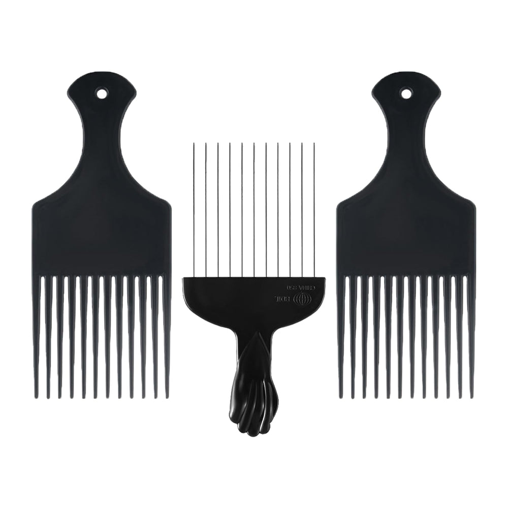 JIUANODD 3-pack hair picks set for detangling and lift