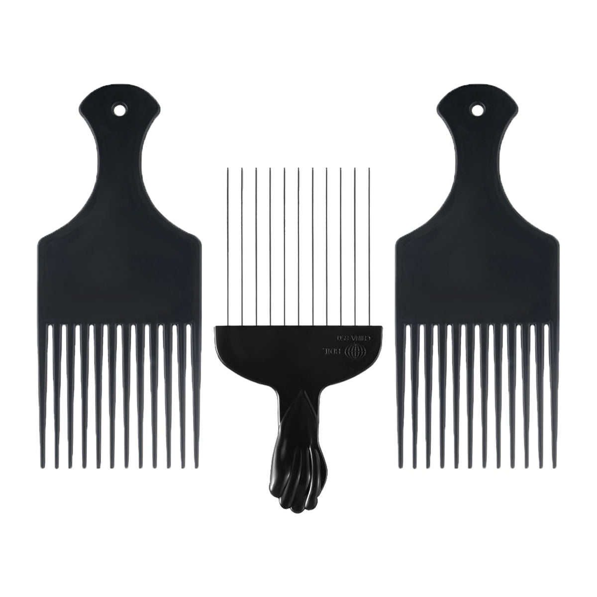 JIUANODD 3-pack hair picks set for detangling and lift