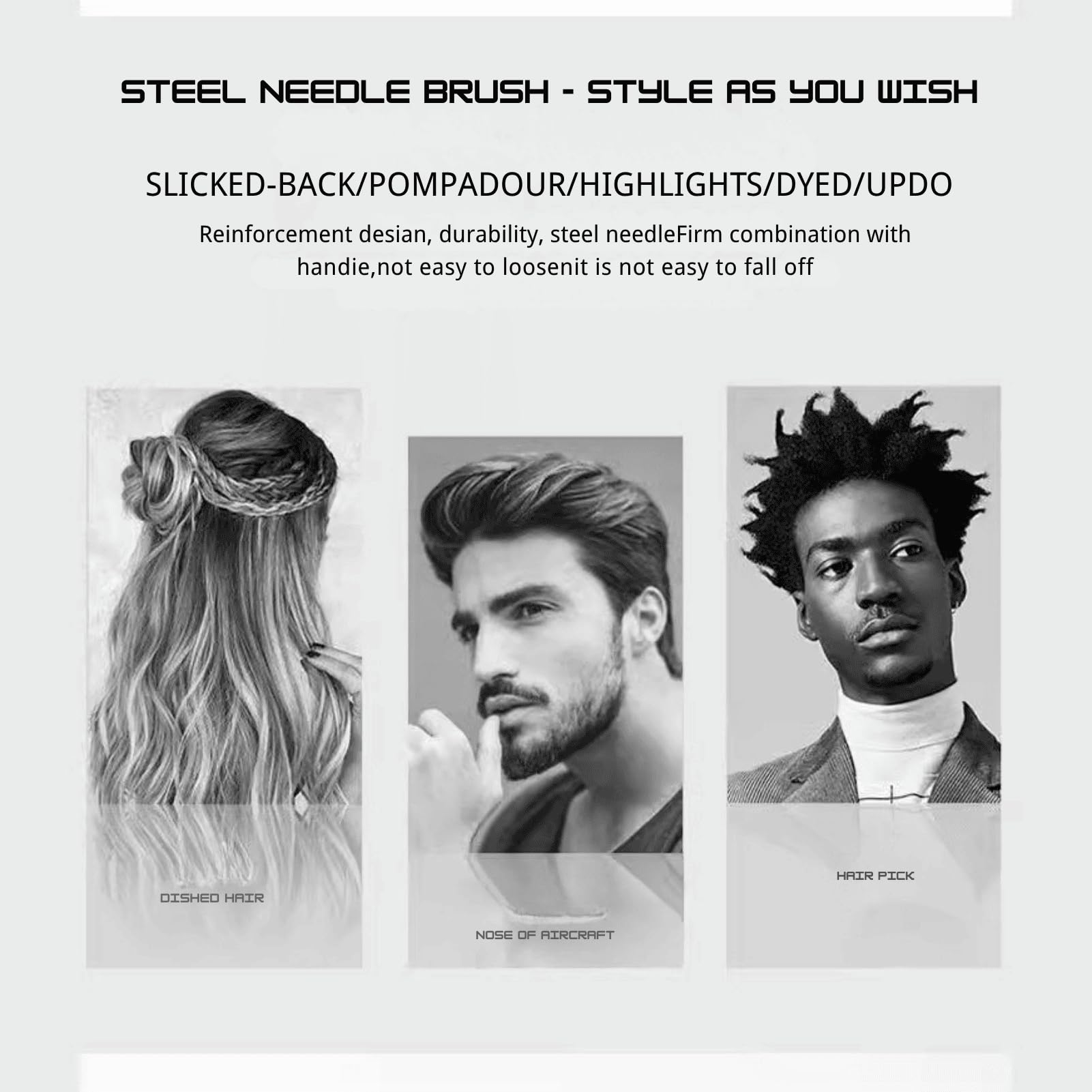 JIUANODD travel-friendly hair pick set for on-the-go styling