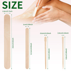 JIUHSHN 4.5-inch medium sticks for precise facial and small-area waxing.