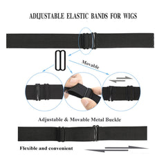 JIUSERLU black wig band provides reliable grip without slipping.
