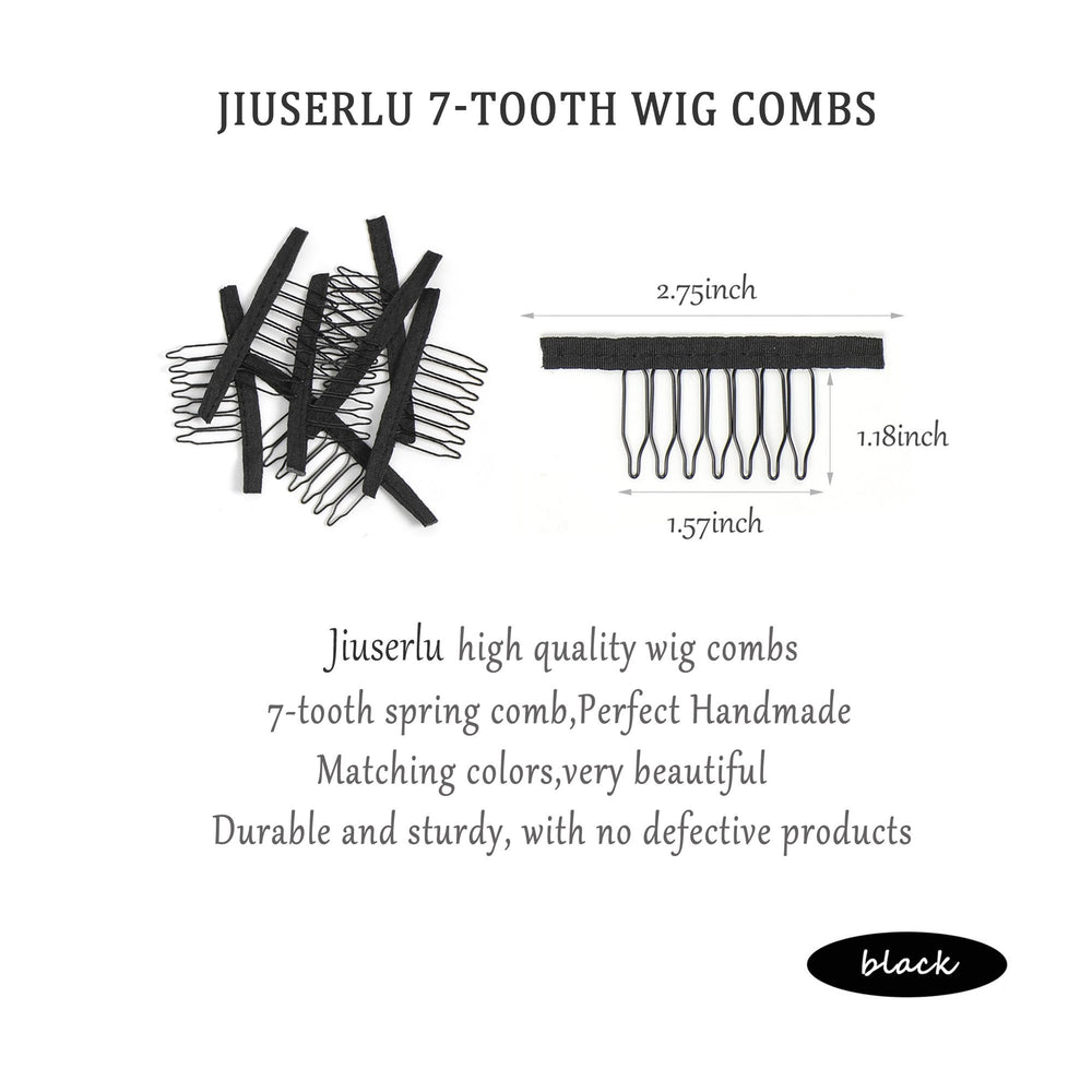 JIUSERLU wig clip attaches to front, side, or back.