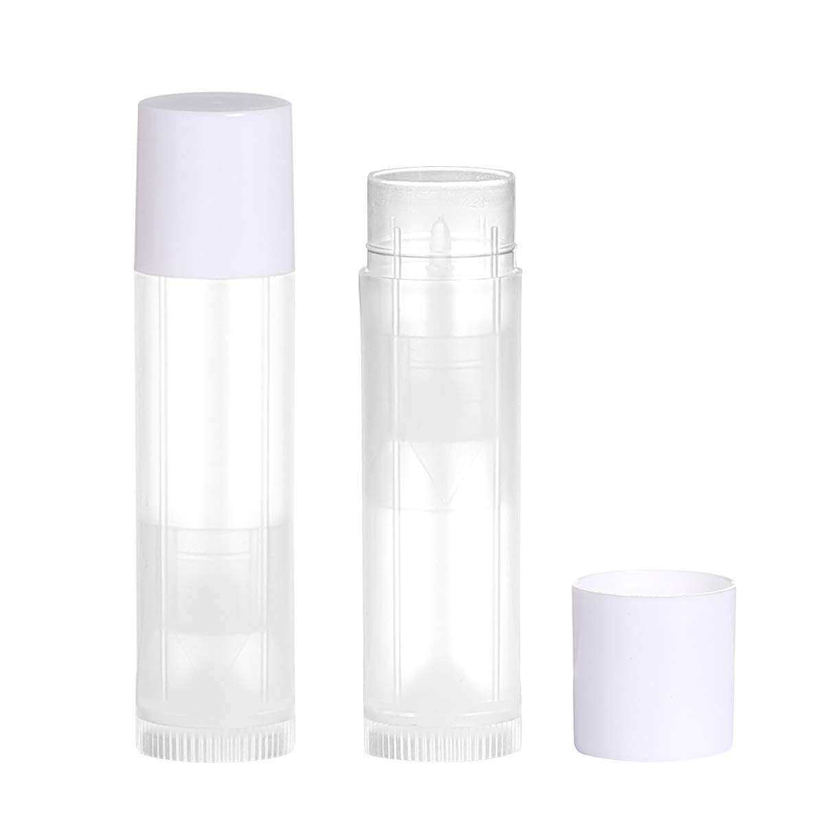 JIUZHU tubos de plástico para bálsamo labial, libres de BPA y duraderos.