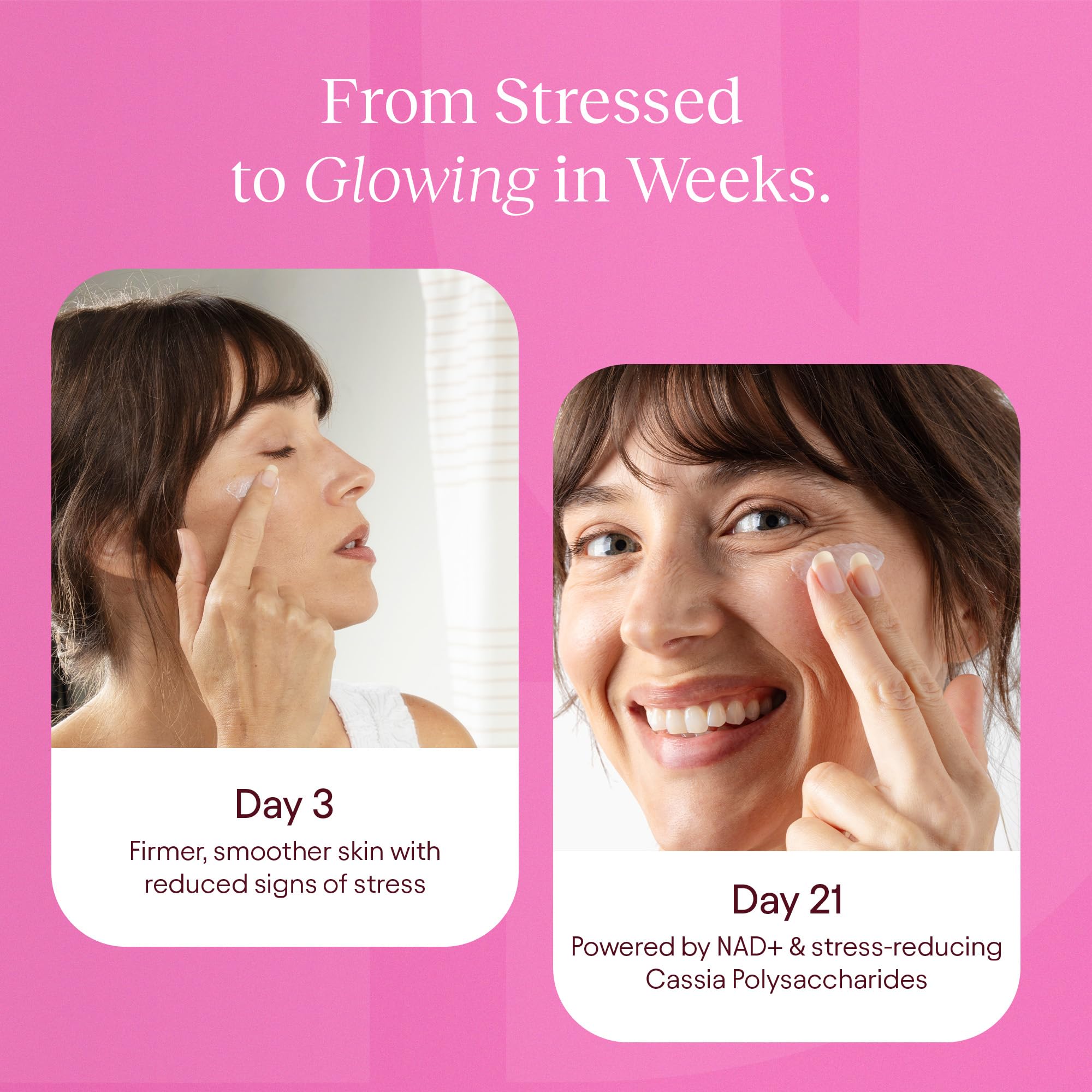 Application close up shows gentle smoothing and absorbent finish on skin