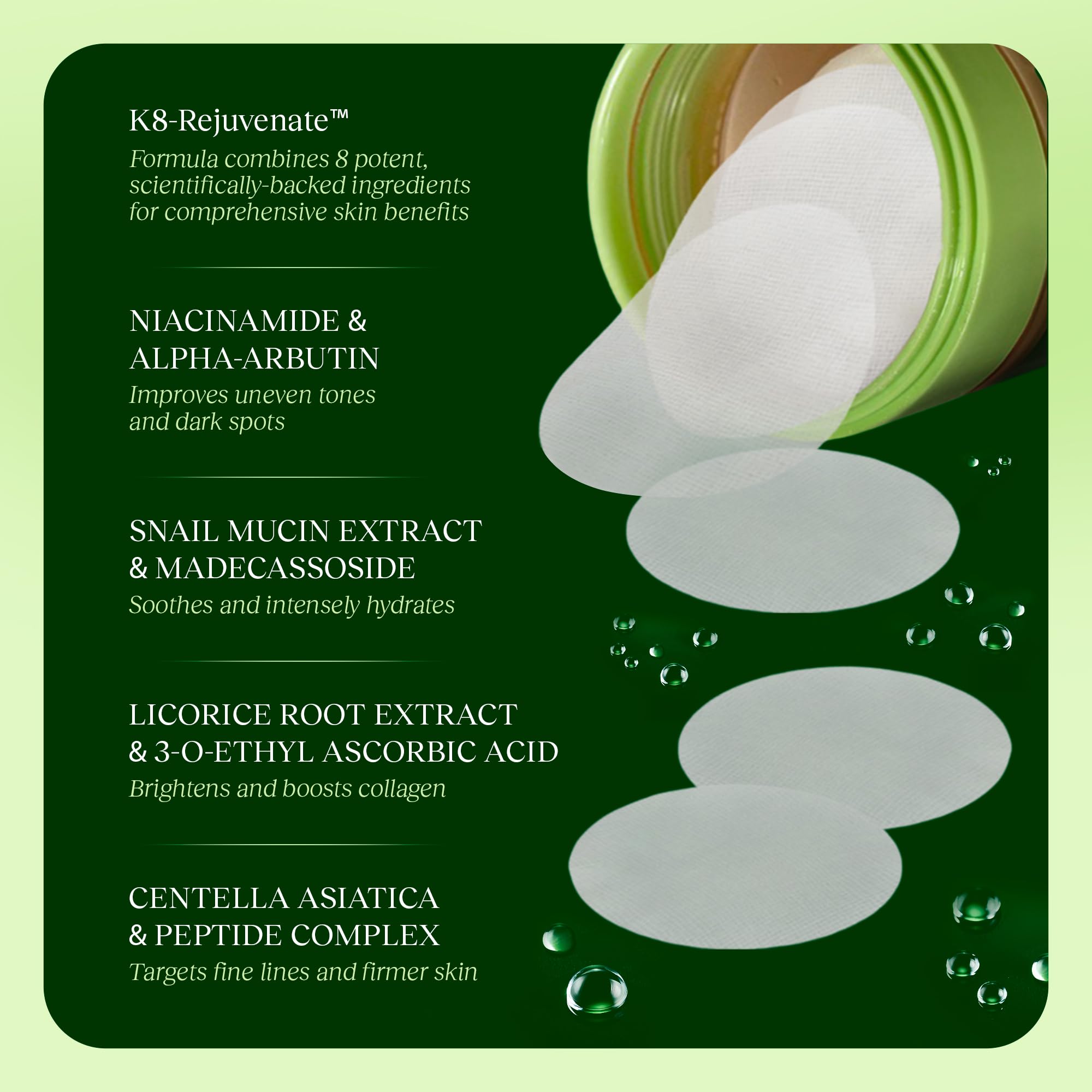 JiYu Toning Polish Pad used in face care routine with moisturizer