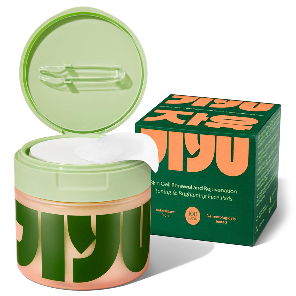 JiYu Toning Polish Pad wet sheet closeup highlighting hydrating formula